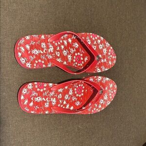 Coach Red Floral Women's Sandals